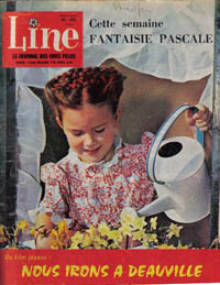Line, le journal des chics filles N 422 du 9 avril 1963